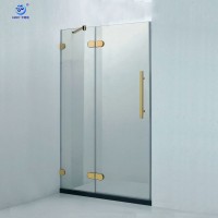 KD3302 Hinge Golden Hardware Tempered Glass Door Shower Cabin