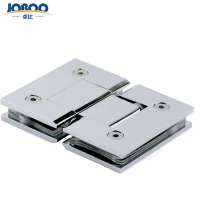 Joboo Hot Sale New Solid Brass 180 Degree Plated Shower Screen Hinges for Residential Bathroom Door