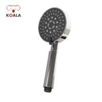 5 Way Silicon Rubber Air Ion Interchangeable Eco Magnetic Shower Head with Hose