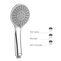 Factory Bathroom Plastic Hand Shower Massage 3 Settings Eco Hand Shower Spray